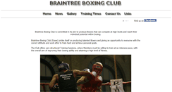 Desktop Screenshot of braintreeboxingclub.co.uk
